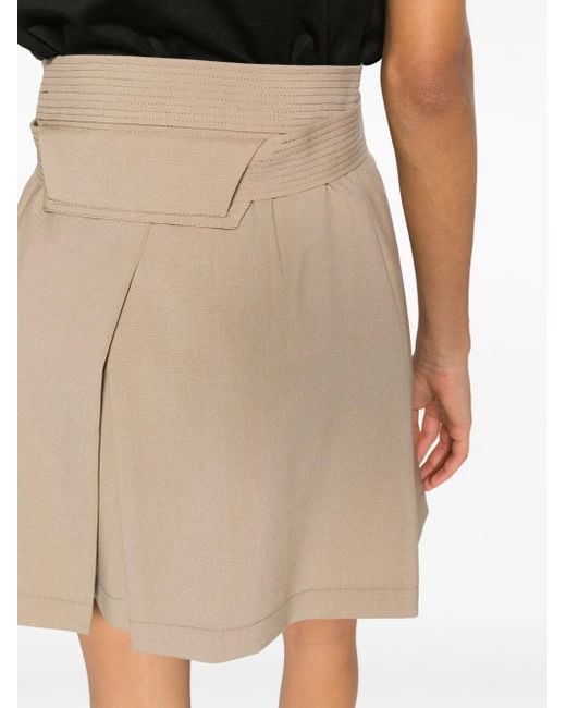 KENZO Natural Pleated Mini Skirt