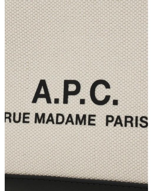 A.P.C. White Tote Camille Mini