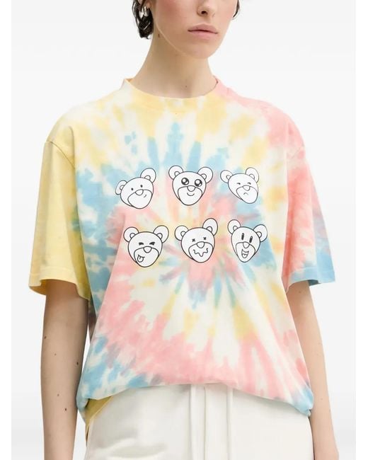 INBETWEENERS Yellow Tie-Dye Graphic T-Shirt