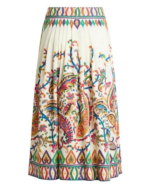 Etro White Skirts Cotone