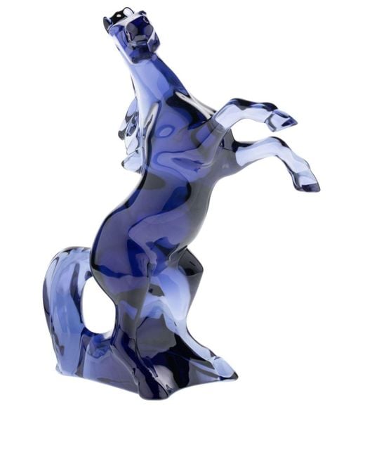 Figura cavallo Marengo Midnight di Baccarat in Blue
