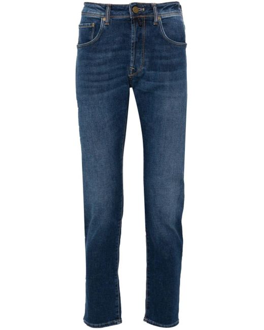 Incotex Blue Low-rise Slim-fit Jeans for men