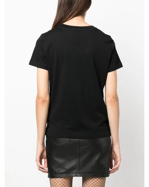 Moschino Black T-shirts And Polos