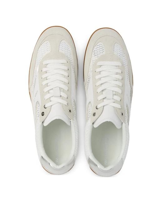 Karl Lagerfeld White Kandidate Mesh Sneakers