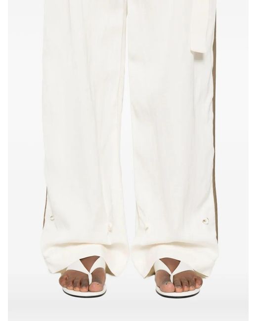 Entire studios White Slit-Pocket Trousers