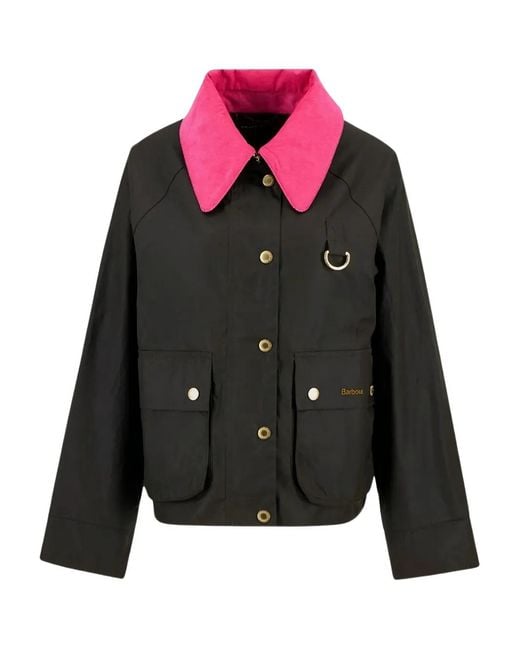 Barbour Green Two-Tone Cotton Jacket