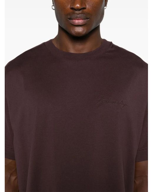 T-Shirt En Coton À Logo Embossé Givenchy pour homme en coloris Red