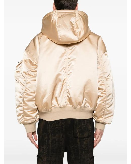 Etudes Studio Natural Hooded Oversized Bomber Jacket
