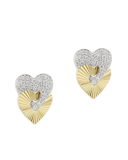 Phillips House White 14K Small Aura Diamond Earrings