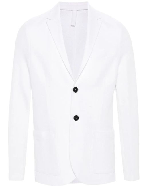 Harris Wharf London Blazer Met Enkele Rij Knopen in het White voor heren