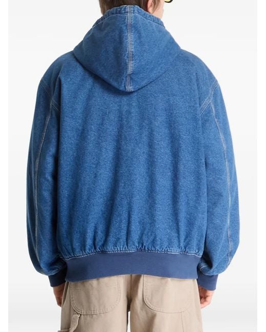 Dickies Blue Lined Hooded Denim Jacket for men