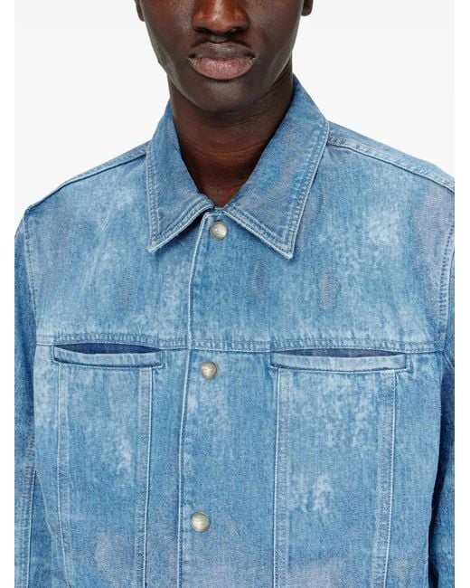DIESEL Blue D-Seron-Fsi Denim Jacket for men