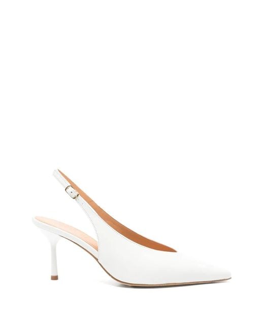 The Seller White Pointed-Toe Pumps