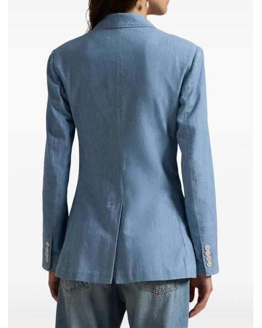 Polo Ralph Lauren Blue Double-Breasted Blazer