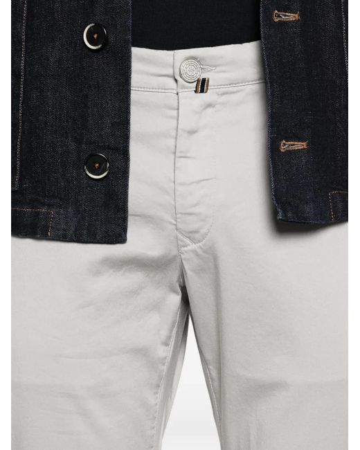 Jacob Cohen White Logo-Patch Trousers for men