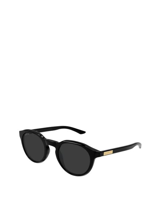 Gucci Black Round-Frame Sunglasses for men