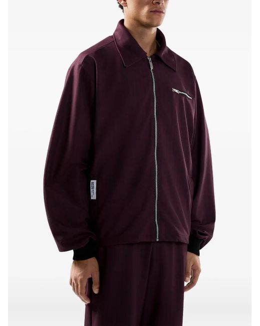 Gcds Purple Drop-Shoulder Jacket for men