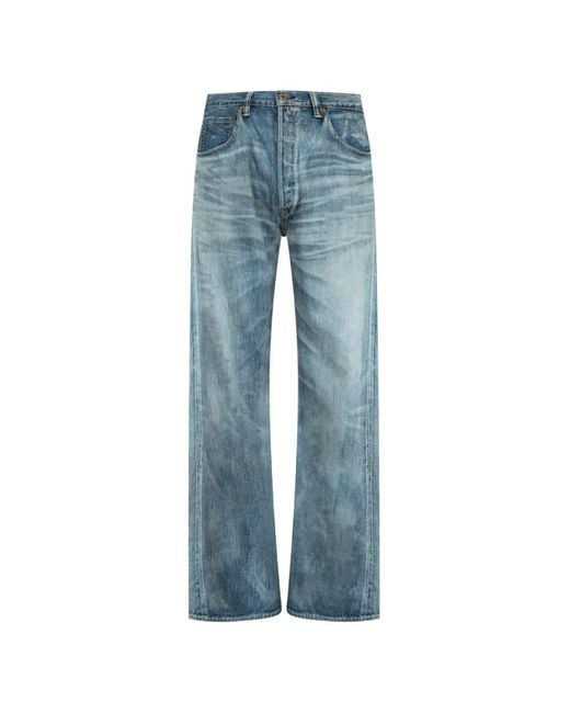 Fullcount Blue Wwii Master Of Reality Jeans for men