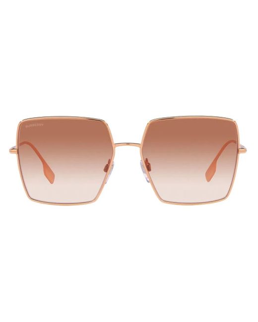 Burberry Brown Daphne Square-Frame Sunglasses