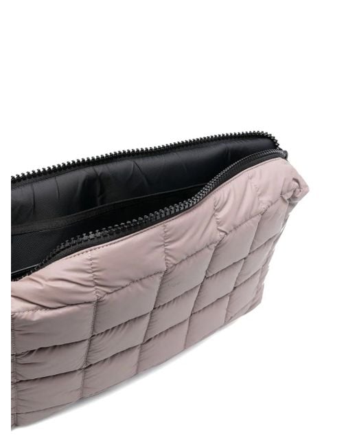 Sac À Bandoulière Zippé À Design Matelassé VEE COLLECTIVE en coloris Gray