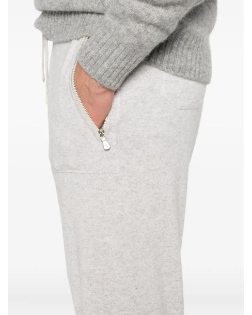 Eleventy White Zip-Pockets Track Pants for men