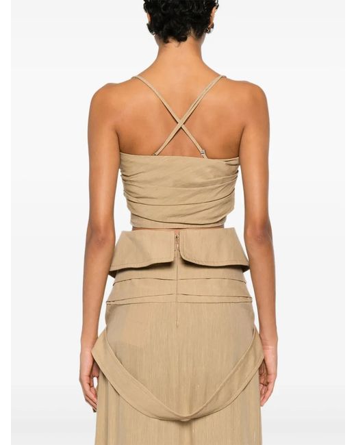 Viktor & Rolf Natural Cropped Top