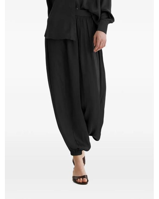 Framboise Black Zayd Silk Trousers