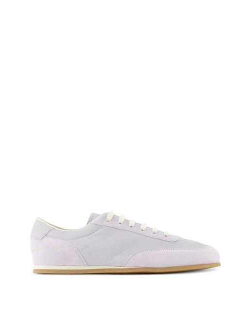 Common Projects White Minimal Panelled Sneakers
