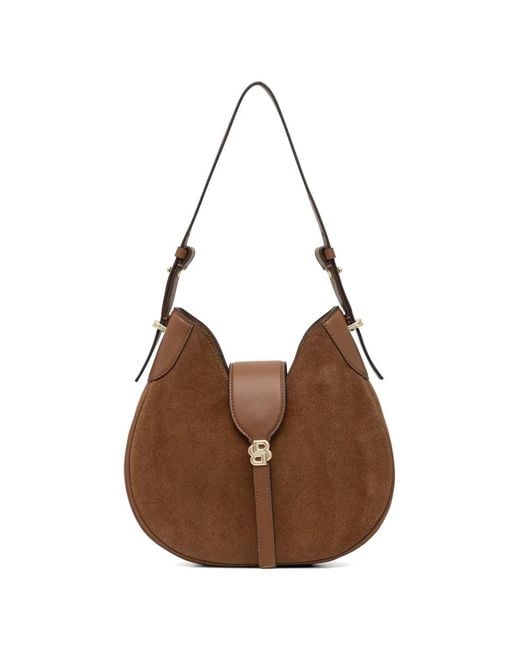 Boss Brown Logo-Plaque Tote Bag