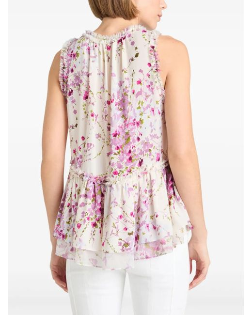 Cinq À Sept Pink Midsummer Bloom Messina Top