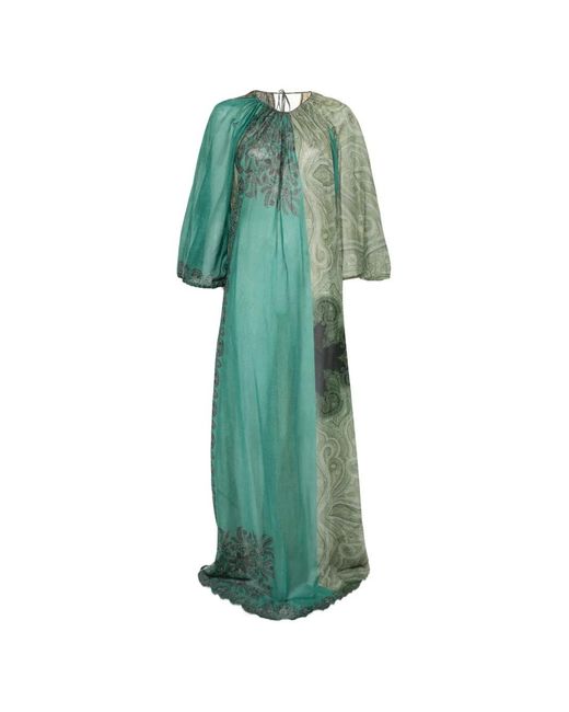 Pierre Louis Mascia Green Hawn Paisley Dress