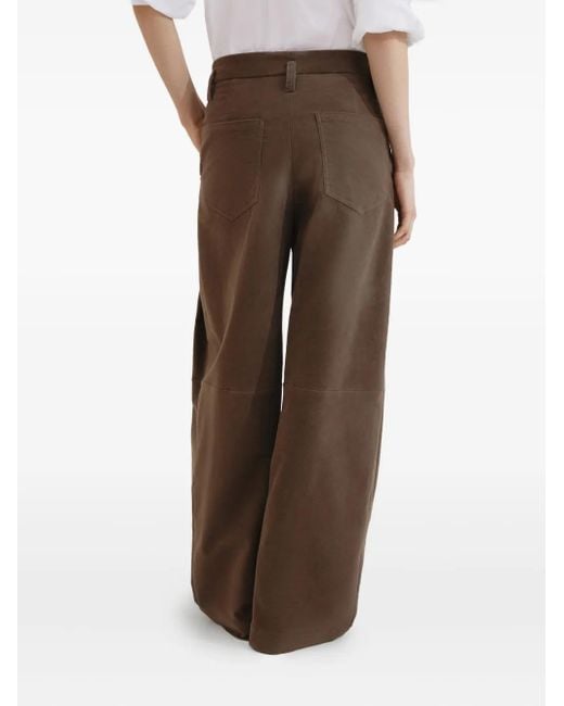 Brunello Cucinelli Ebony パンツ Brown
