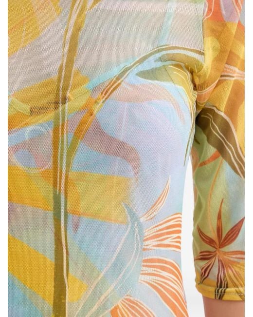 Never Fully Dressed Metallic Floral-Print Maxi Dress