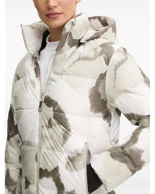 Colmar Ski-Jack Met Capuchon En Patroon in het White