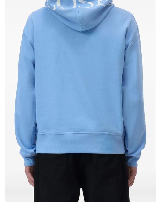 Closed Blue Logo Printed Hoodie for men