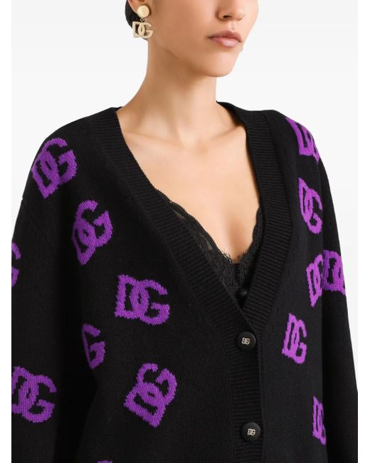 Dolce & Gabbana Black Logo Cardigan