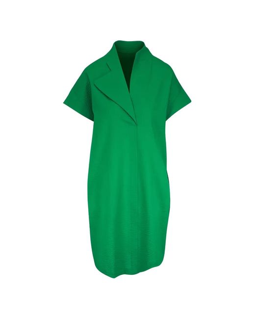 Zero + Maria Cornejo Green Adi Twill Midi Dress