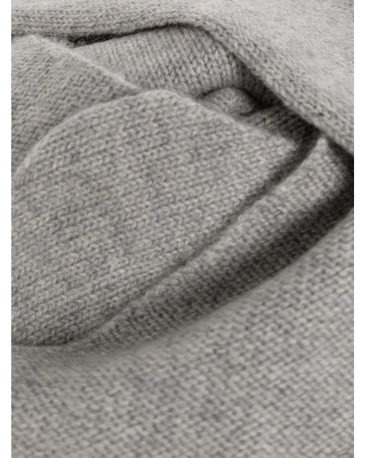 Lisa Yang Gray Florianne Triangular Scarf