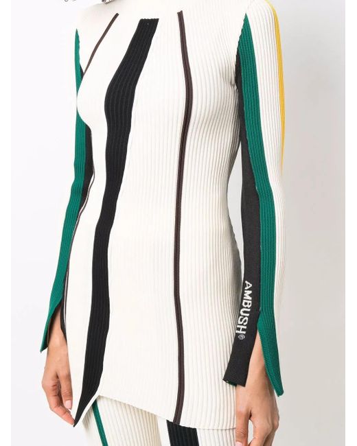 Ambush Multicolor Logo Ribbed-Knit Jumper