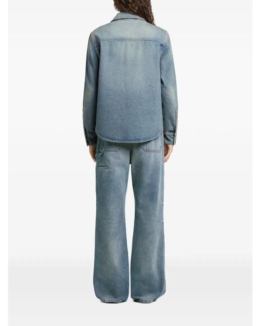 Chemise En Jean À Poche Plaquée Courreges en coloris Blue