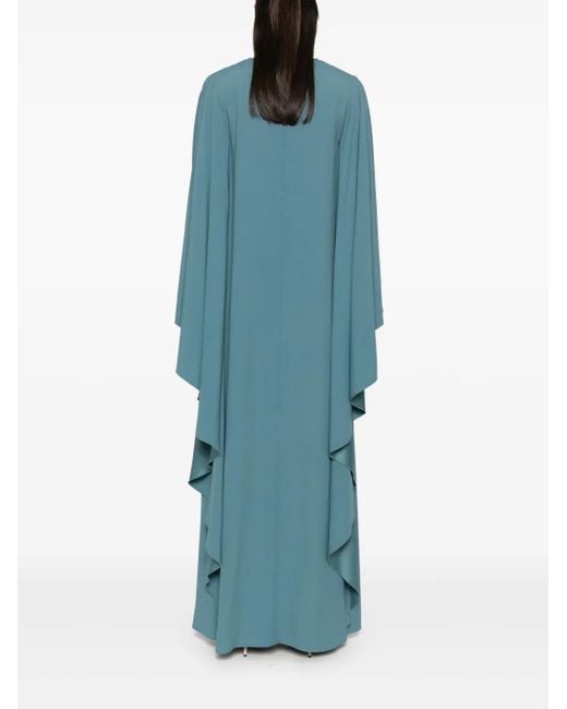 Alberta Ferretti Blue Crepe Kaftan