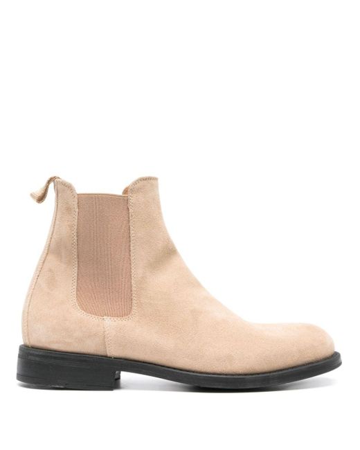 Scarosso Natural Claudia Suede Chelsea Boots