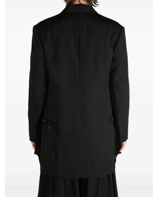 Yohji Yamamoto Black Wool Gabardine for men
