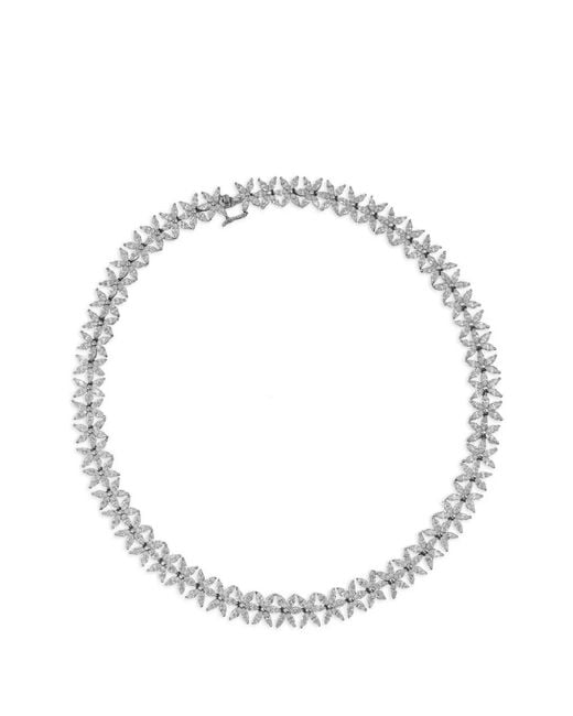Juwelina Paris Brown Marchesa Flower Necklace for men