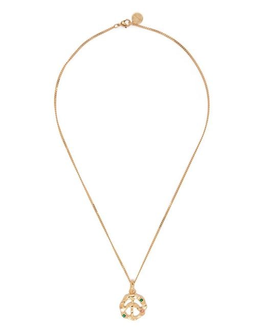 Palm Angels Metallic Peace Embellishments Pendant