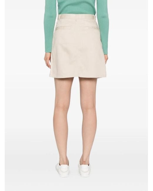 To b. by agnès b. Pink Logo-Embroidered Mini Skirt