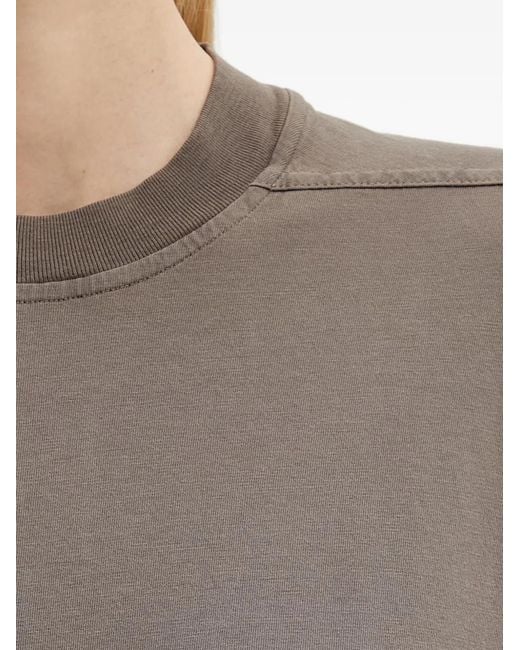 Rick Owens Gray Jumbo Ss Oversized Crew-Neck T-Shirt