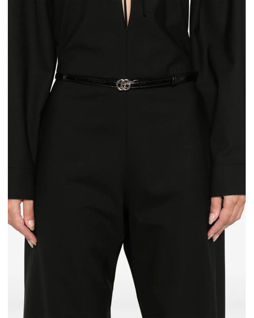 Gucci Black Keyhole-Neck Jumpsuit