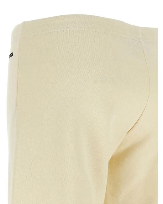 Balenciaga White Logo-Embroidered Flared Track Pants