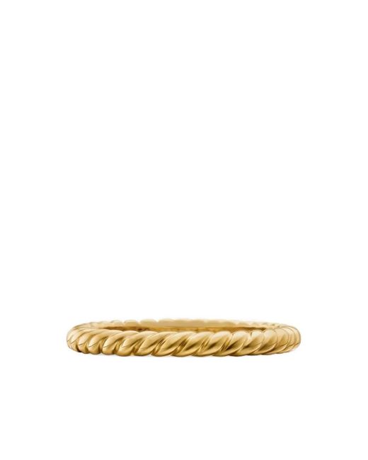 David Yurman Metallic 18K Cable Ring